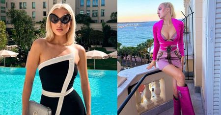 FRYWOLNA Caroline Derpienski pozuje w Cannes w butach za 25 TYSIĘCY ZŁOTYCH. Stylowa? (ZDJĘCIA)