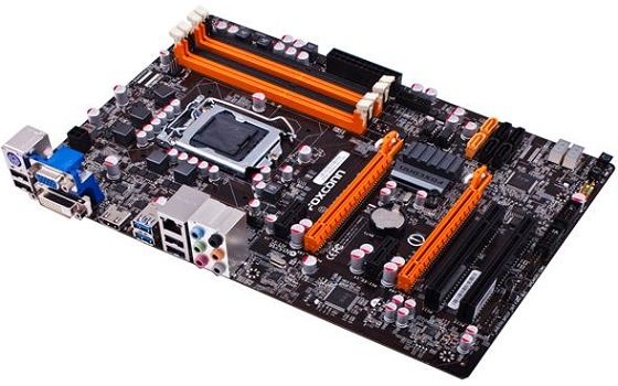 Foxconn Z77A-S płyta główna zdjęcie widok z boku