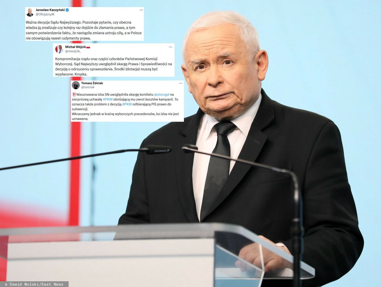 Kaczyński triumfuje. Zamieścił wpis po decyzji SN