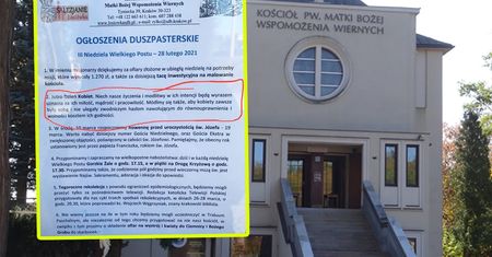 Afera na Dzień Kobiet. Ksiądz przeprosił