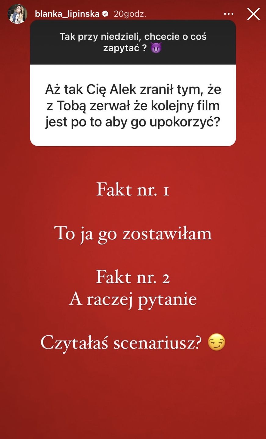 Blanka Lipińska publicznie rozlicza się z Baronem: "TO JA GO ZOSTAWIŁAM"