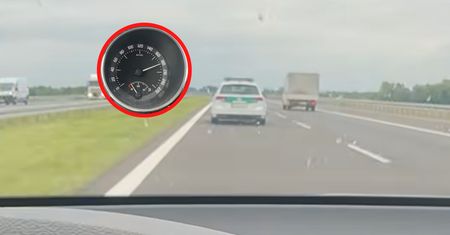Nagrał radiowóz KAS na A4. Mamy komentarz