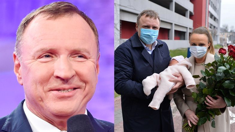 Jacek Kurski chwali się, że pomaga żonie przy dziecku