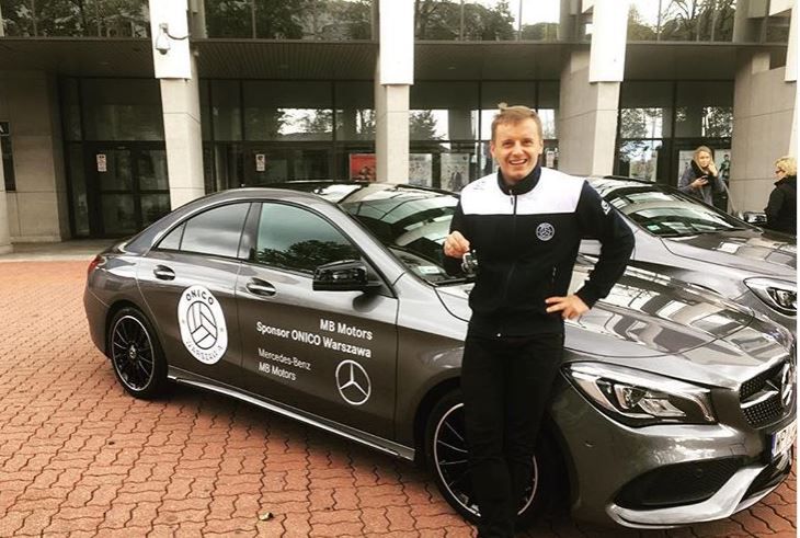 Damian Wojtaszek i jego Mercedes CLA