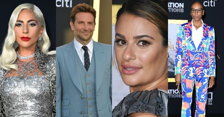 Posągowa Lady Gaga i skromny Bradley Cooper na premierze "Narodzin Gwiazdy" (ZDJĘCIA)