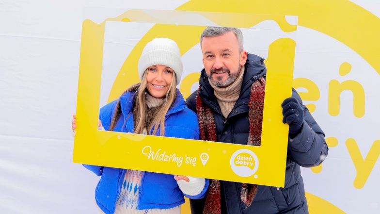 Małgorzata Rozenek w zimowym wydaniu "Dzień Dobry TVN"