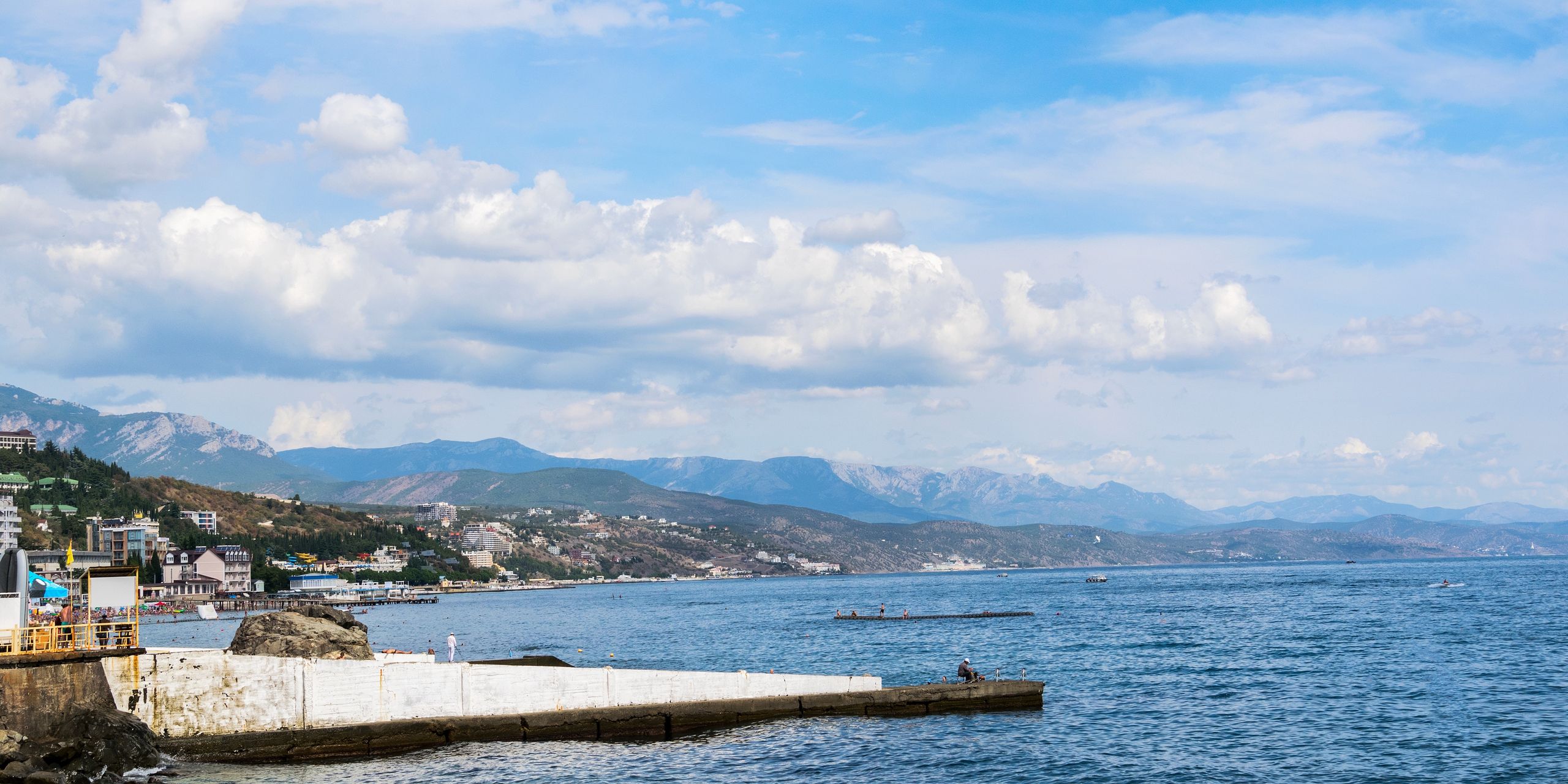 The south coast of CrimeaThe south coast of Crimea. View of Alushta and the Crimean mountains from the Professor's Corner. September 2021engineervoshkinlandmark, professors corner, panorama