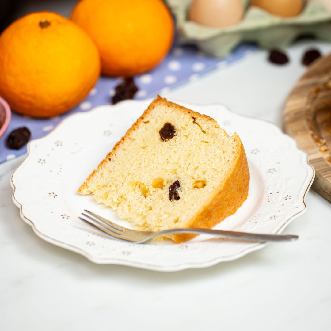 The cake from this recipe comes out perfectly fluffy.