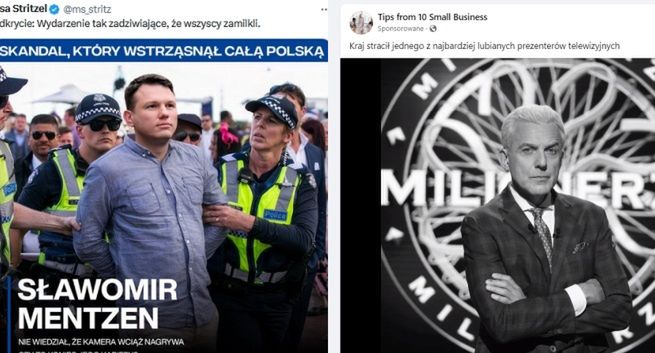 "Urbański nie żyje, a Mentzen zatrzymany". Plaga oszustw w mediach społecznościowych