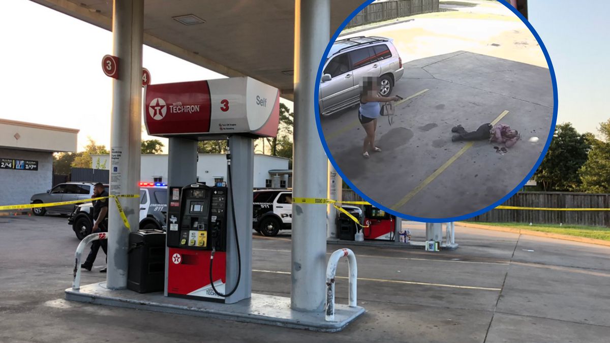 Na nagraniu widać, jak kobieta przejęła kontrolę nad sytuacją