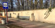 Oświęcim. Nazistowskie symbole na murze cmentarza żydowskiego