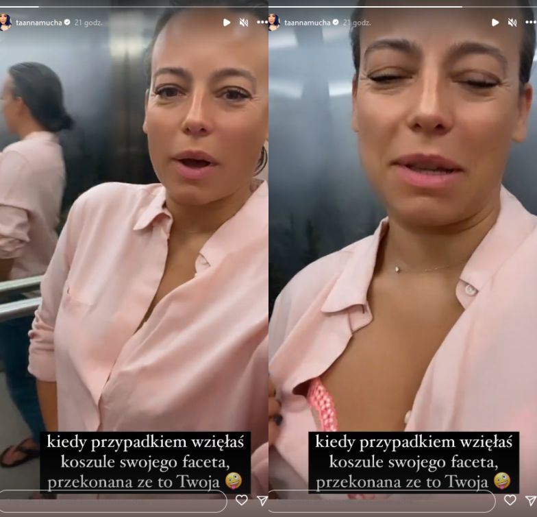 Anna Mucha świeci dekoltem
