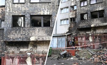 Zaczęło się od pożaru wiaty śmietnikowej. Ogień przeniósł się na blok