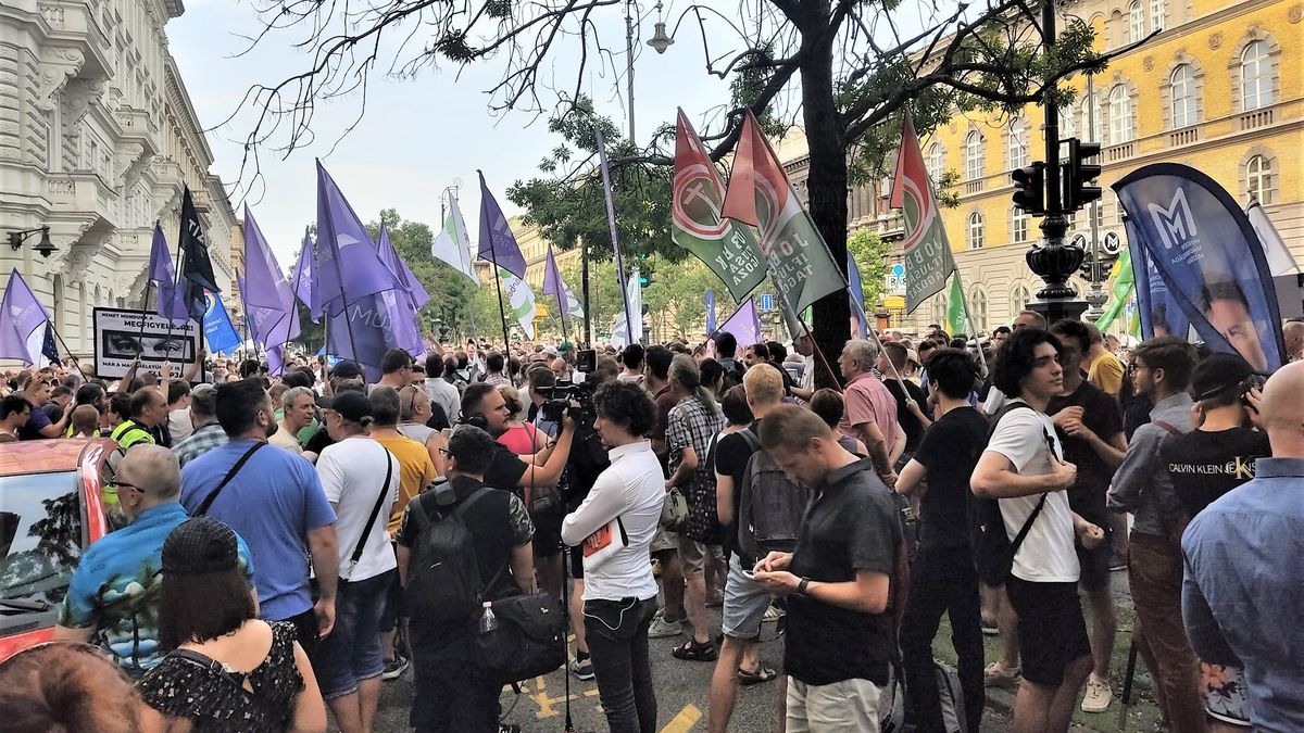 Protesty w Budapeszcie. 