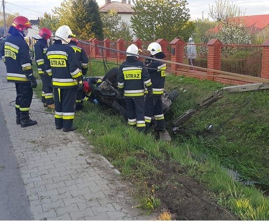 Dachowanie pojazdu w Goździelinie