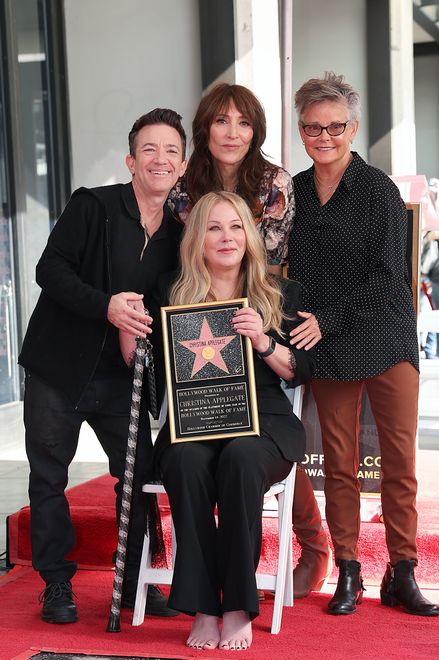 Christina Applegate Honored With Star On The Hollywood Walk Of FameLOS ANGELES, CALIFORNIA - NOVEMBER 14: (L-R) David Faustino, Christina Applegate, Katey Sagal, and Amanda Bearse attend the Hollywood Walk of Fame Ceremony honoring Christina Applegate at Hollywood Walk Of Fame on November 14, 2022 in Los Angeles, California. (Photo by Phillip Faraone/Getty Images)Phillip Faraone