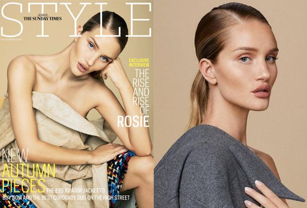 Rosie Huntington-Whiteley wydyma wargę w nowej sesji