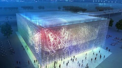 Budynek z etui na CD 1