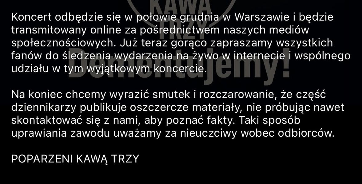 Poparzeni Kawą Trzy