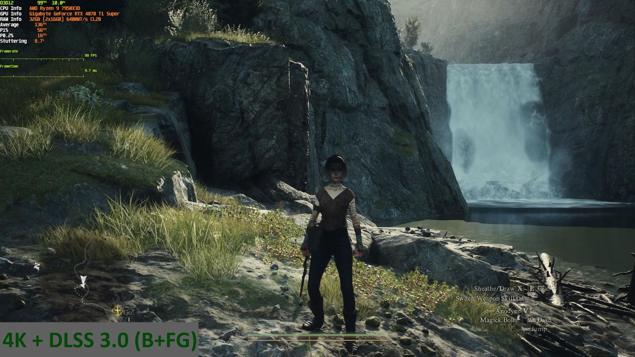 Dragons Dogma 2 - porownanie 4 - 4K + DLSS B + FG
