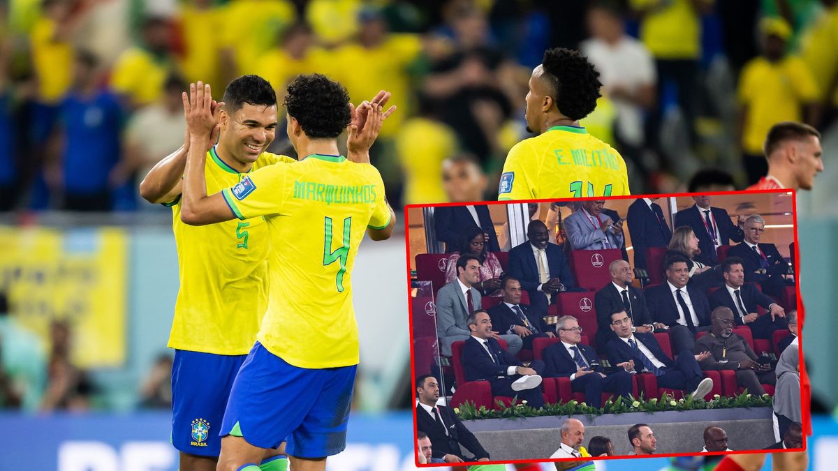 Legendy oglądały mecz Brazylii na mundialu