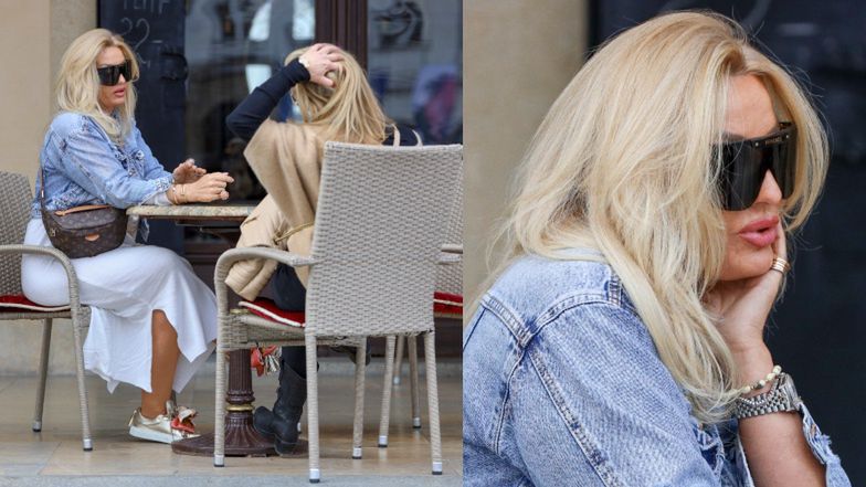 Dagmara Kaźmierska z "Królowych Życia" bawi się na krakowskim rynku