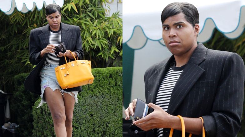 EJ Johnson opuszcza klub w mini szortach i butach NA OBCASIE, prezentując zgrabne nogi (ZDJĘCIA)