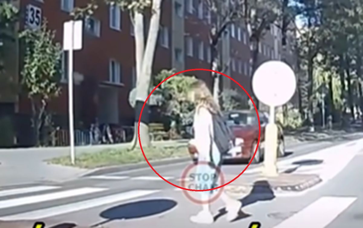 Piesza na pasach i auto. Szokujące nagranie krąży w sieci. "Masakra"