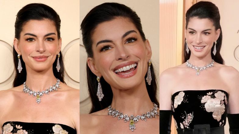 Gładka i nowa twarz Anne Hathaway robi SZAŁ na Oscarach