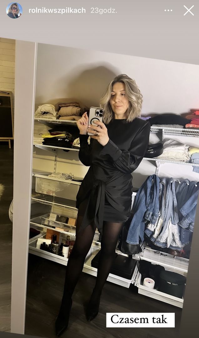 Małgosia Borysewicz z "Rolnika" w czarnej mini