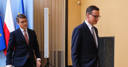 Morawiecki mówił o "dotkliwym pobiciu". Spięcie w trakcie konferencji