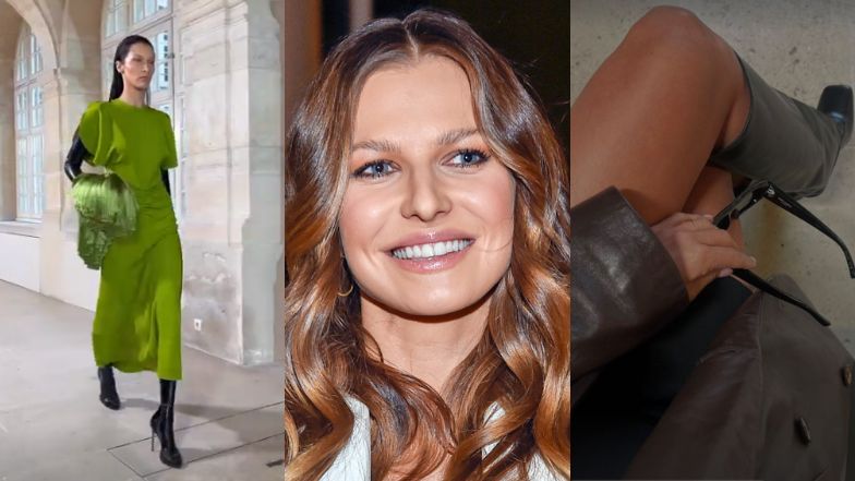 Anna Lewandowska na pokazie Victorii Beckham