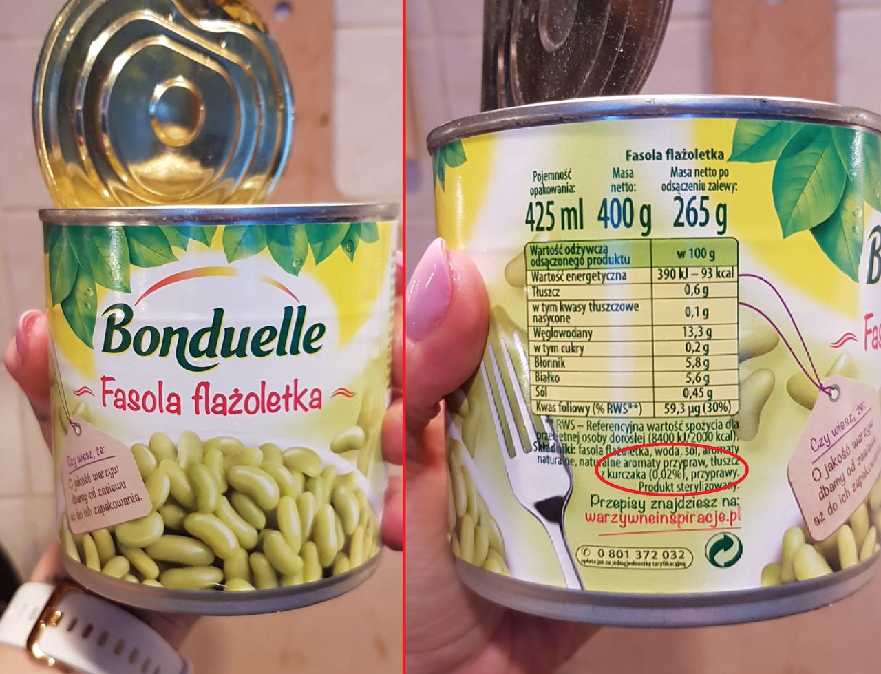 Zaskakujący składnik w puszce z fasolą. Producent wyjaśnia i zapowiada zmianę