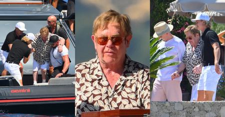 Elton John spędza czas z mężem na Riwierze Francuskiej. Muzyk nie porusza się już samodzielnie (ZDJĘCIA)