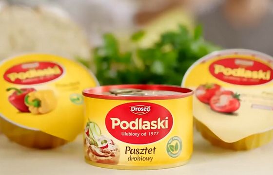 Pasztet Podlaski reklamowany z nowym logo jako „ulubiony od 1977” (wideo)