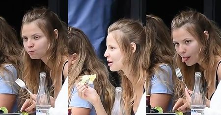 Urocze miny Magdy Frąckowiak podczas obiadu