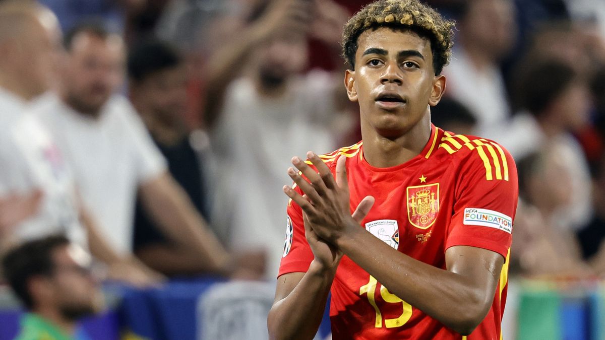 Lamine Yamal w czasie meczu Euro 2024