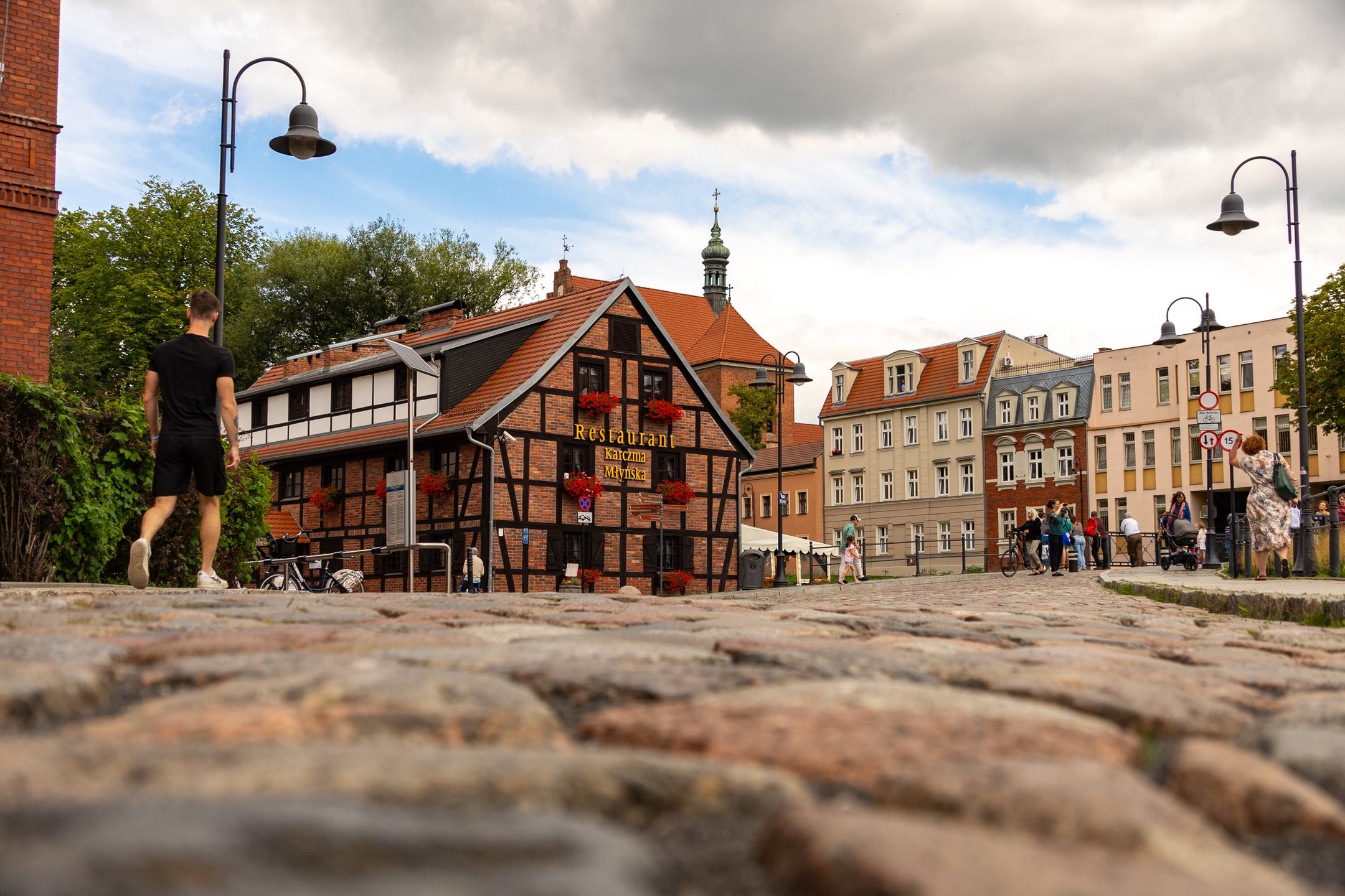 Bydgoszcz, droga z Rynku na Wyspę Młyńską