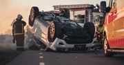 Wypadek na DK16 w Zawdzie w powiecie grudziądzkim. Czołowo zderzyły się dwa samochody