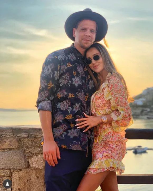 Marina Łuczenko i Wojciech Szczęsny w 2013 roku