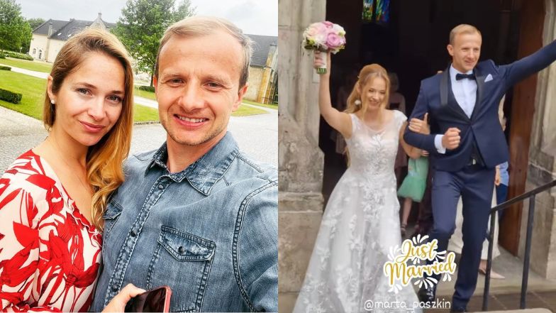 Marta Paszkin i Paweł Bodzianny wzięli ślub kościelny. Mamy fotki