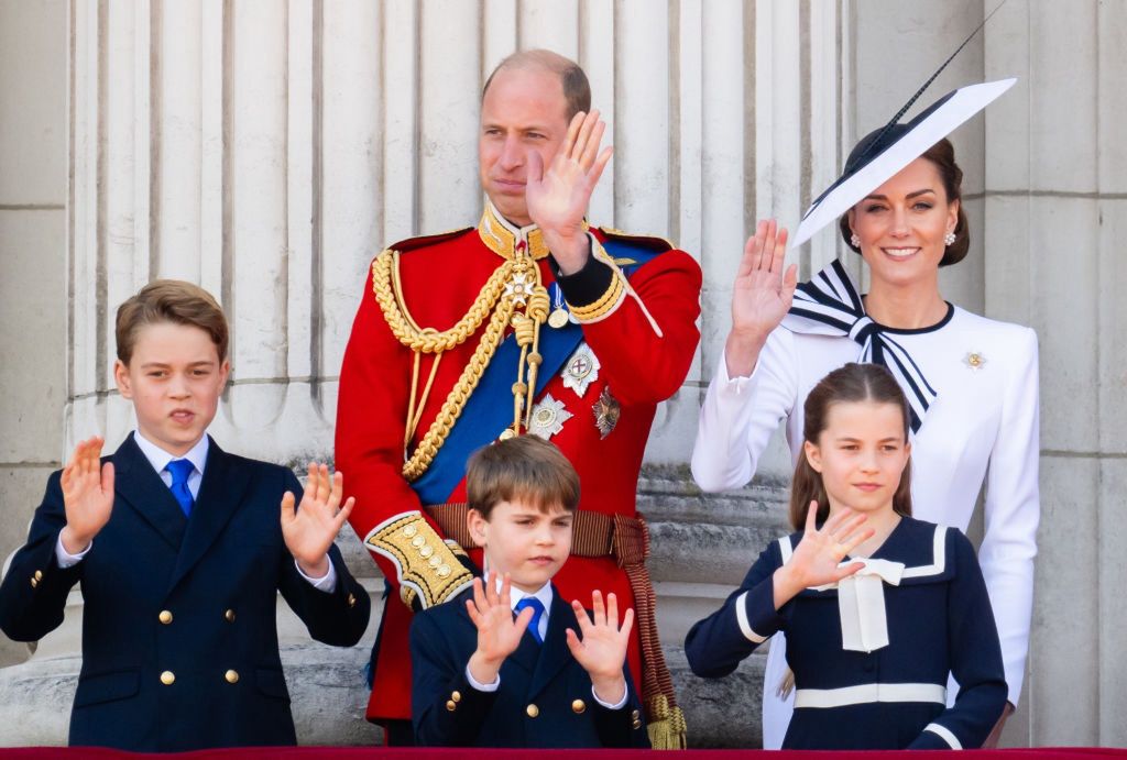 Prince William and Duchess Kate with children