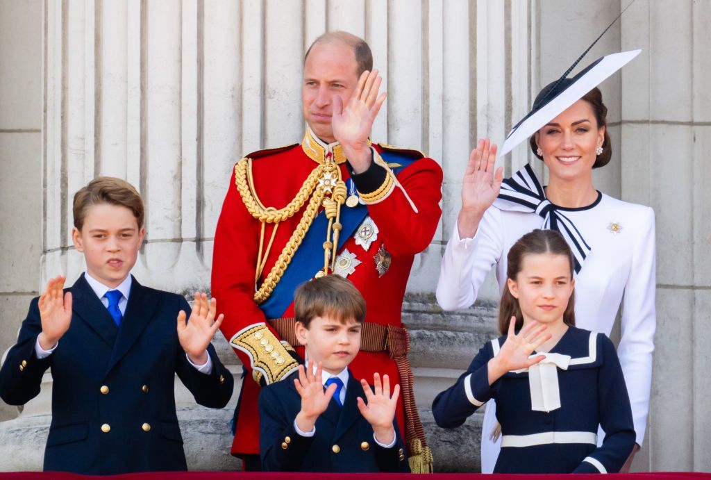 Prince William and Duchess Kate with their children