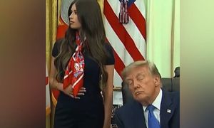 Nagranie z Trumpem. Ludzie patrzyli na jej brzuch. Już wszystko jasne