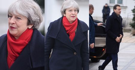 Theresa May przyleciała do Polski! Spotkała się z Morawieckim (ZDJĘCIA)