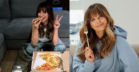 Wyluzowana Anna Lewandowska kibicuje Robertowi i OBJADA SIĘ PIZZĄ: "Bezglutenowa"