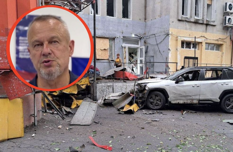 Nadleciał ukraiński dron. Samochód zdrajcy eksplodował