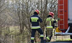 Solec Kujawski. Wybuch gazu. Zawalił się dwupiętrowy domek działkowy, jedna osoba poszkodowana