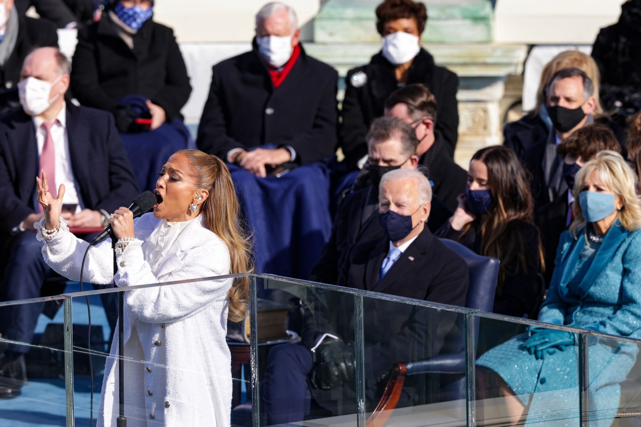 Jennifer Lopez na zaprzysiężeniu Joe Bidena