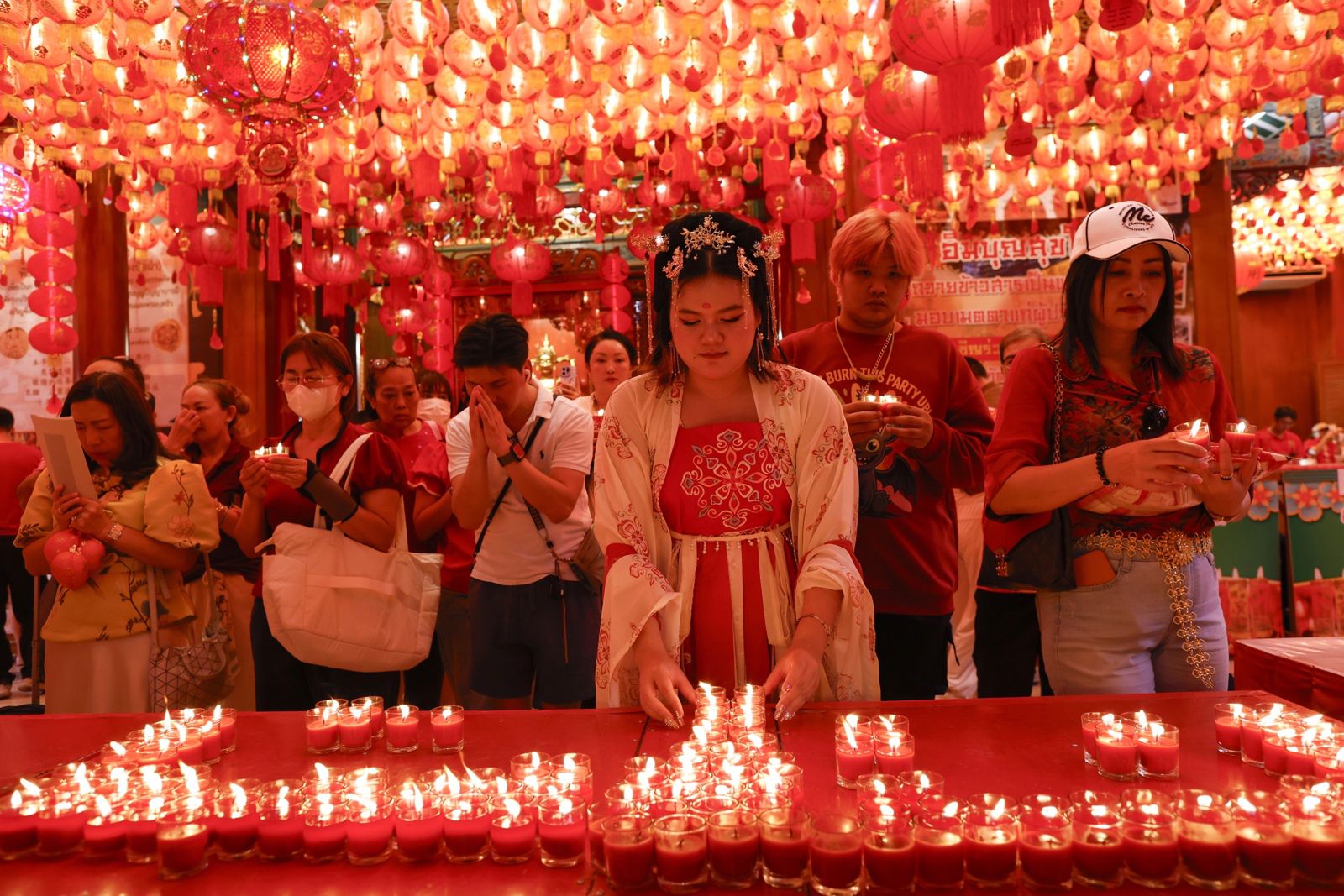 Tłumy świętowały Chiński Nowy Rok w Bangkoku